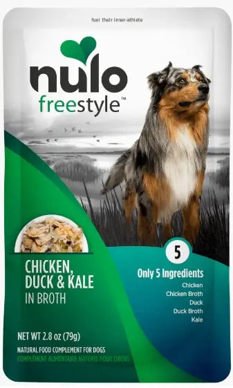 Nulo Dog FreeStyle Grain Free Meal Enhancer - Pouch Pollo, Pato Y Col Rizada