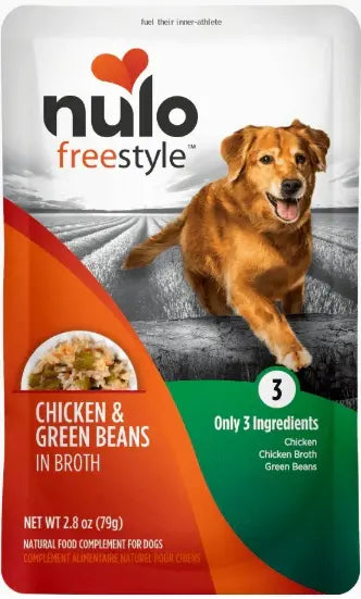 Nulo Dog FreeStyle Grain Free Meal Enhancer - Pouch Pollo Y Judias Verdes