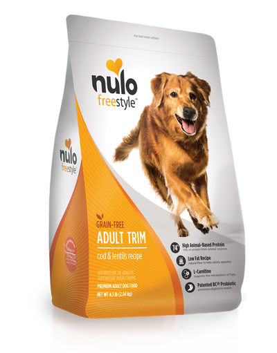 Nulo Dog FreeStyle Grain Free Trim Peso Saludable Bacalao
