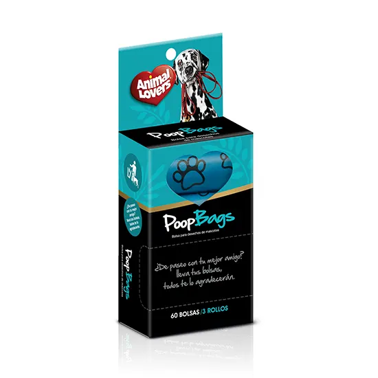 Poop Bags Animal Lovers Caja x 3 Rollos