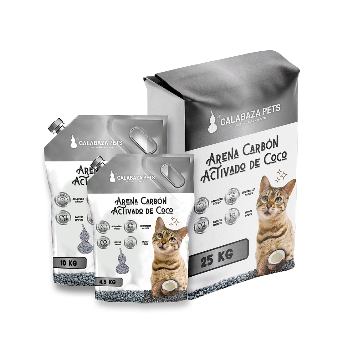 PR13 Calabaza Pets Arena carbon activado de coco