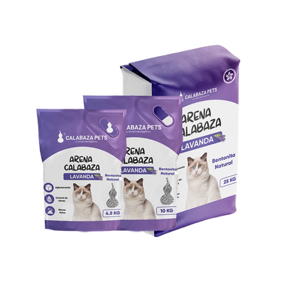 PR13 Calabaza Pets Arena para Gatos Lavanda