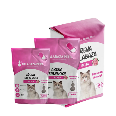 PR13 Calabaza Pets Arena para Gatos Rosa