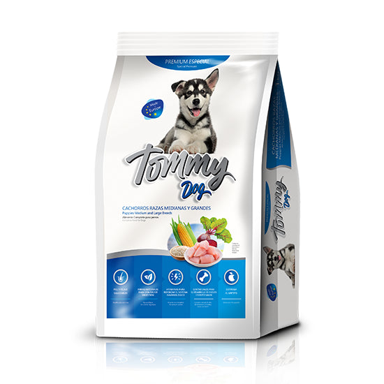 Alimento seco Tommy Dog Cachorro Razas Medianas y Grandes