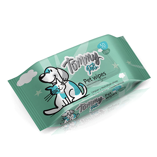 Paños Húmedos Tommy Pets Pet Wipes
