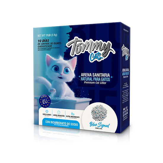 Arena Sanitaria Tommy Premium Cats Litter Blue Signal