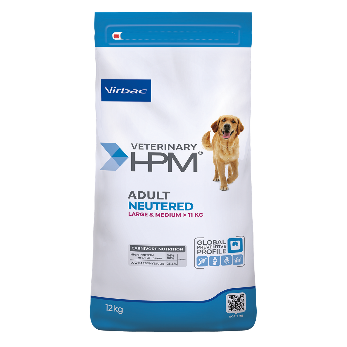 Virbac HPM Adult Dog Neutered Large & Medium