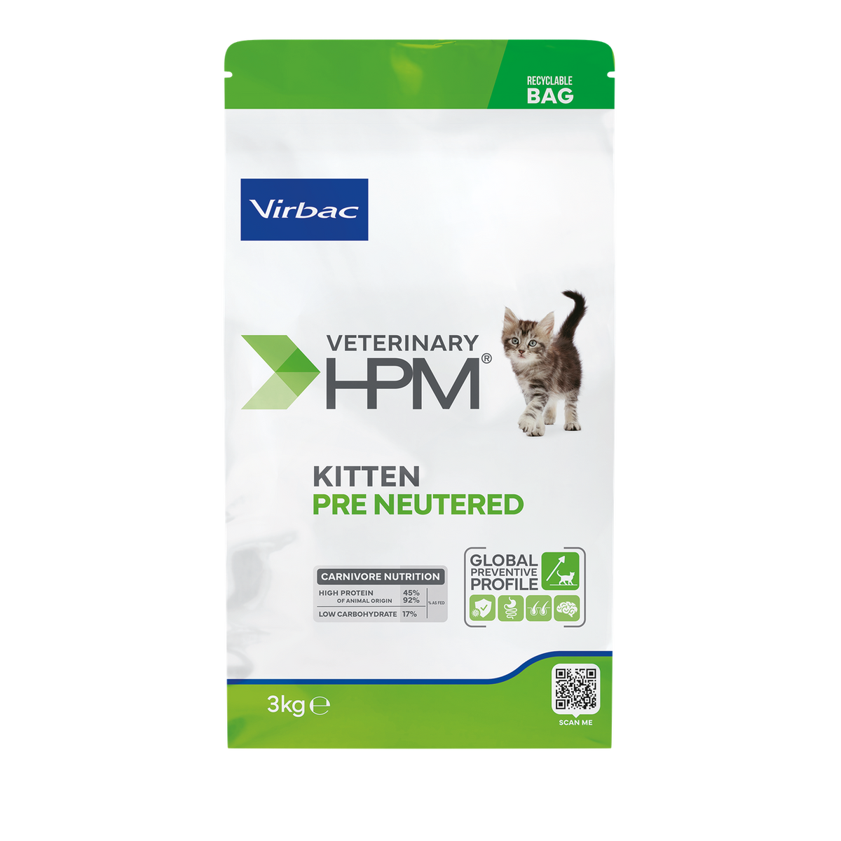 Virbac HPM Kitten Pre Neutered Cat