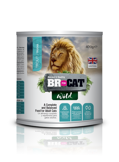 Br For Cat Wild Comida Húmeda Gatos Adultos Trucha