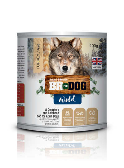 Br For Dog Wild Comida Húmeda Perros Adultos Pavo