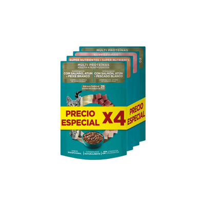 Alimento Húmedo Para Gato One Pack Surtido X4 85 g