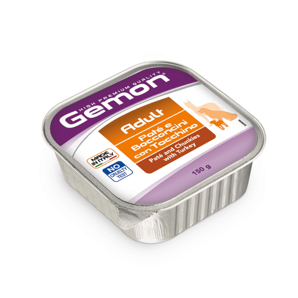 Alimento Húmedo Para Perro Gemon Pate Adult Chunks With Turkey 150 g