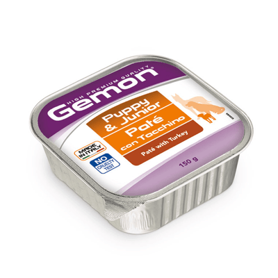 Alimento Húmedo Para Perro Gemon Pate Puppy Junior Turkey 150 g