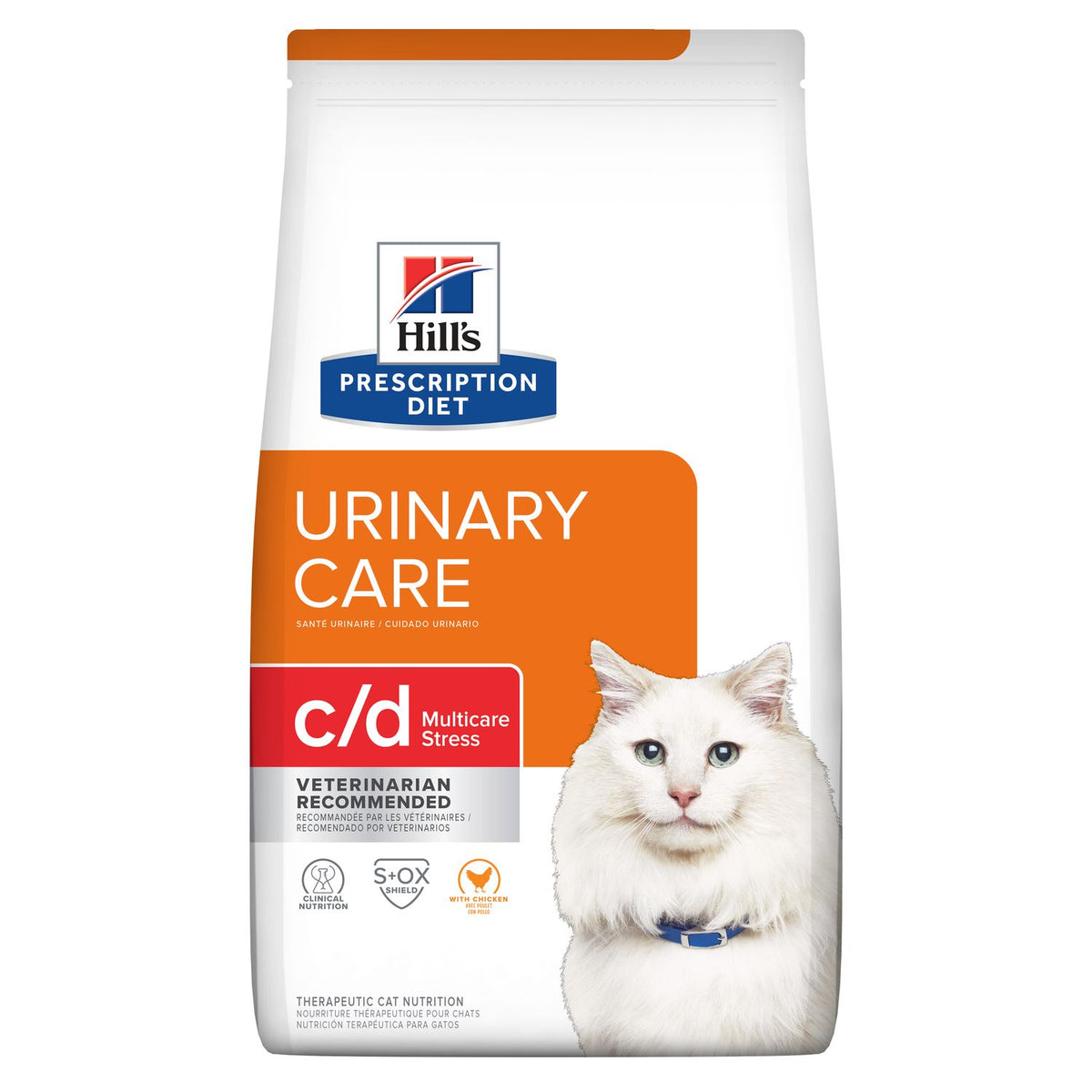 Alimento seco para gato Hills Prescription Diet c/d Multicare Stress cuidado urinario 4 lb
