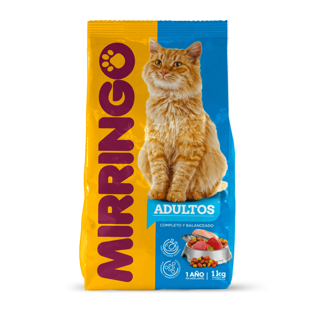 Alimento Seco Para Gato Mirringo Adulto 1 kg