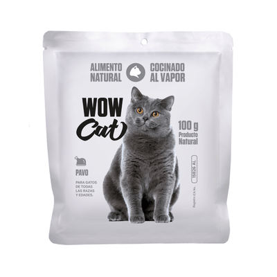 Alimento Húmedo Para Gato Pouch Wow Cat Pavo 100 g