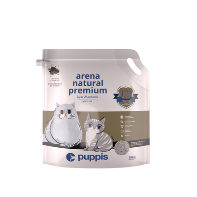 Arena Bentonita Para Gato Puppis Súper Premium 10 kg