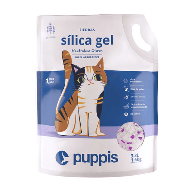 Arena Sílica Gel Puppis Aroma Lavanda 3,8 lb