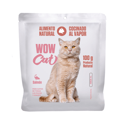 Alimento Húmedo Para Gato Pouch Wow Cat Salmón 100 g