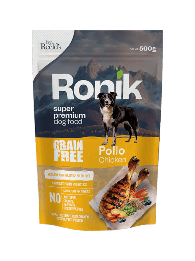 Alimento Húmedo Para Perro Reelds Ronik Grain Free Sabor A Pollo 500 g