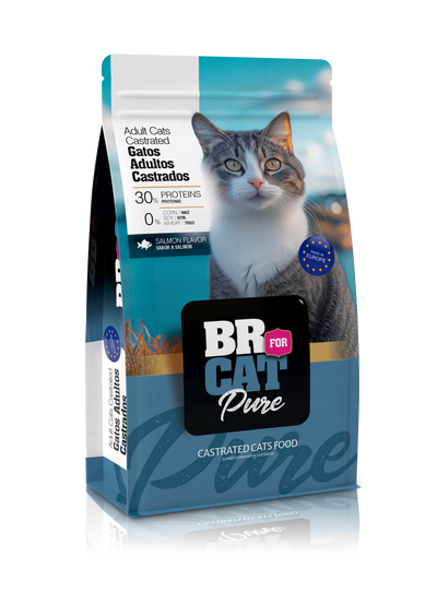 Br for Cat Pure Castrados Comida Gatos Adultos Salmón