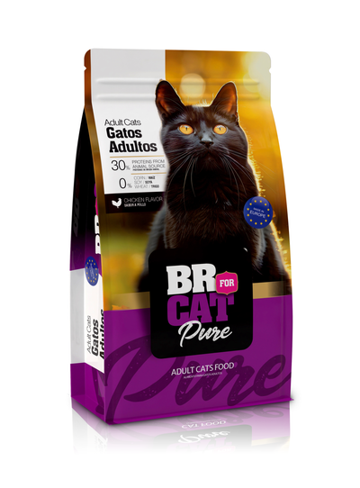 Br for Cat Pure Comida Gatos Adultos Pollo