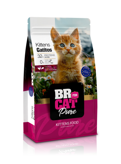 Br for Cat Pure Comida Gatitos Pollo Pescado