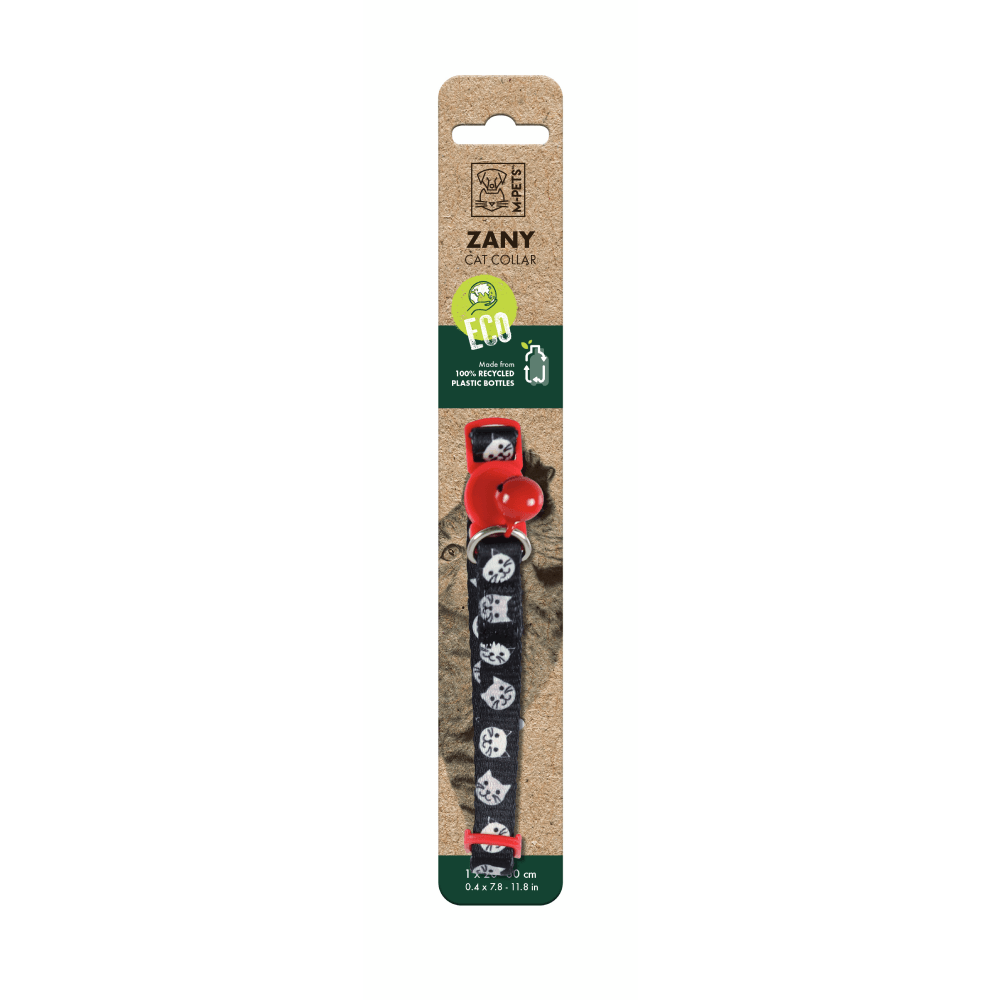 Collar Para Gato M-PETS Zany Eco Negro Único