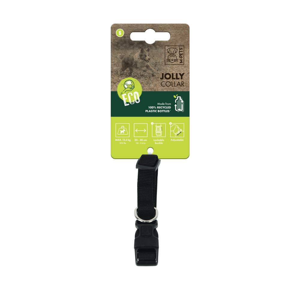 Collar Para Perro M-PETS Jolly Eco Negro S
