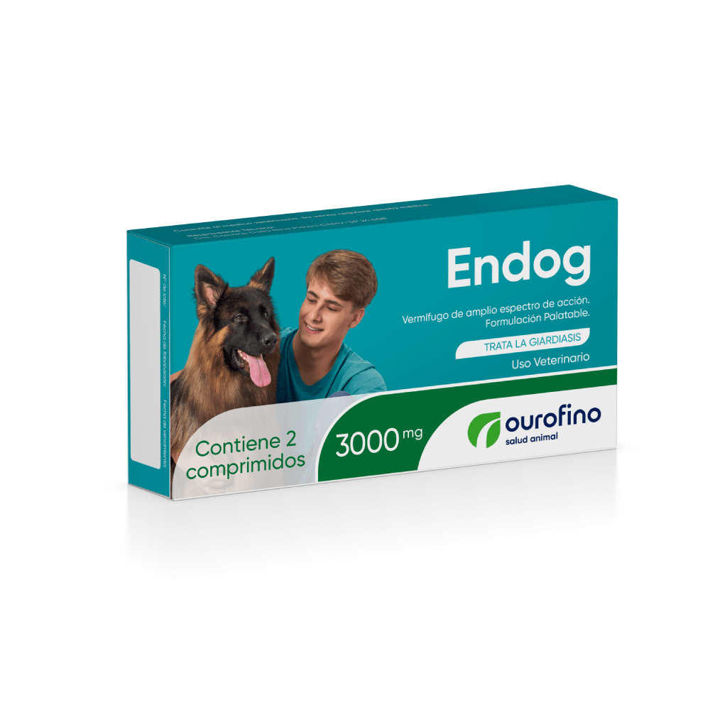 Vermífugo Para Perro Endog Comprimidos 3000 mg