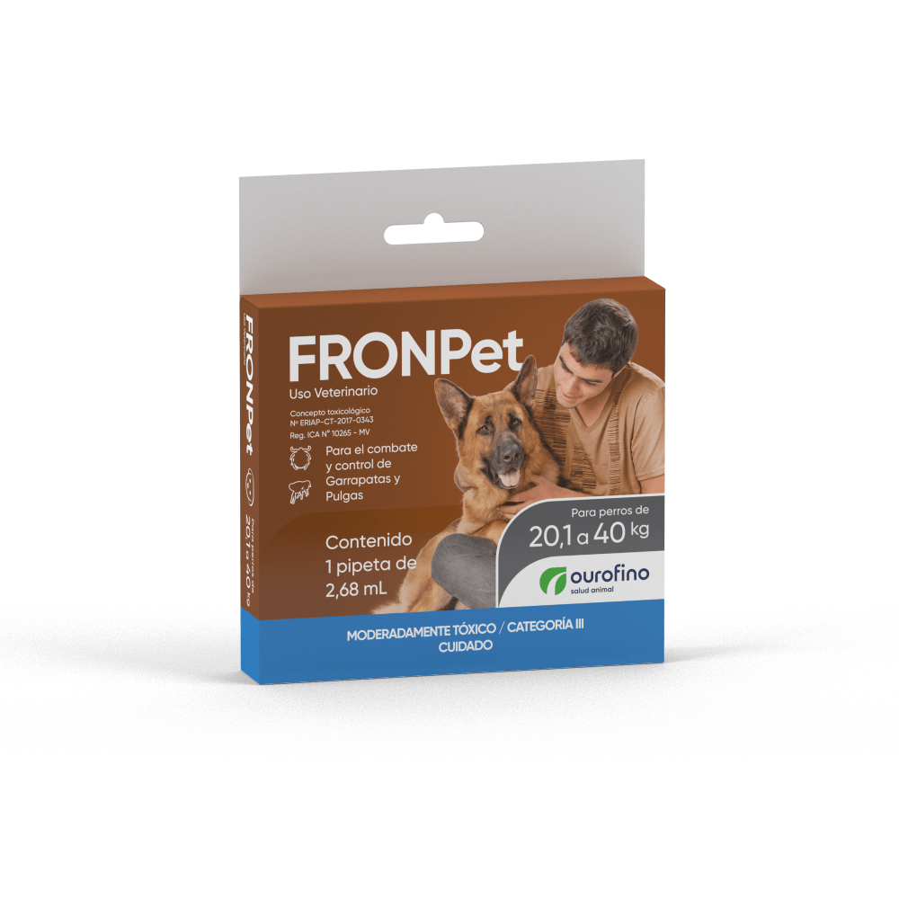Antipulgas Y Garrapatas Para Perro Fronpet 20-40 kg