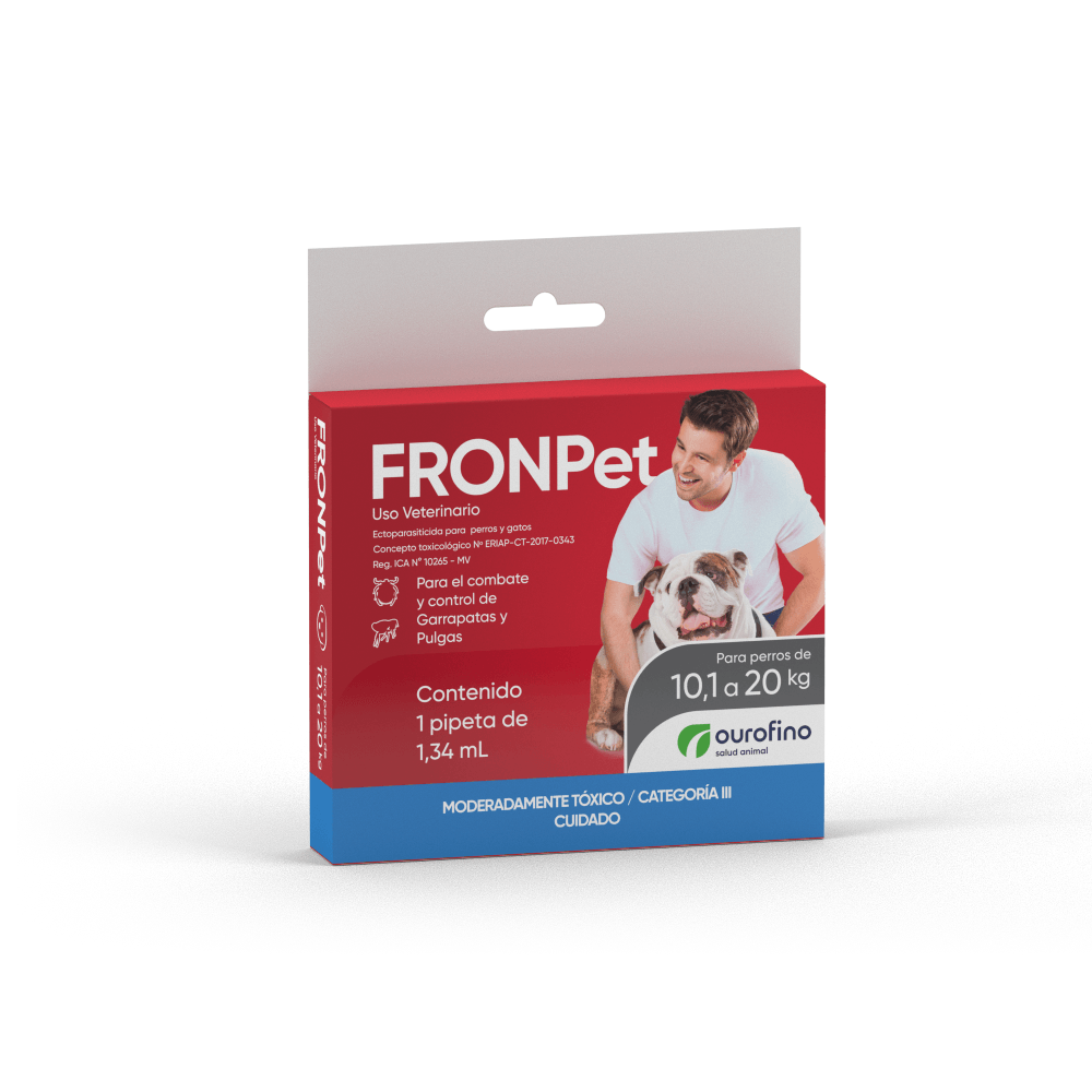Antipulgas Y Garrapatas Para Perro Fronpet 10-20 kg