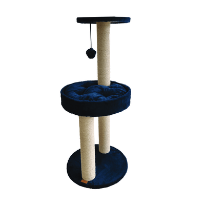Gimnasio Para Gato Pet Comfort Redondo Azul 45x45x110 cm