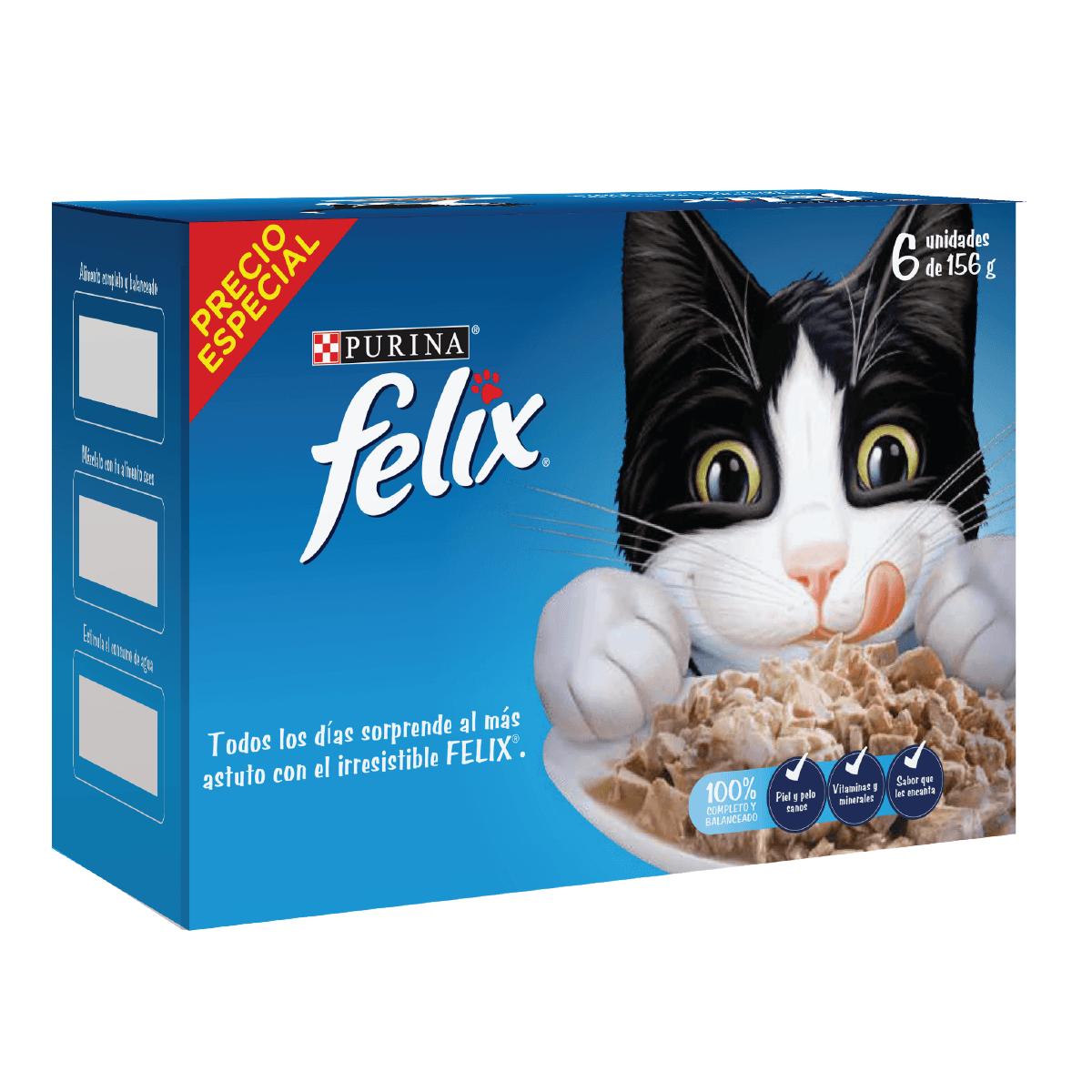 Alimento Húmedo Gato Felix Latas Pague 5 Lleve 6 165 g