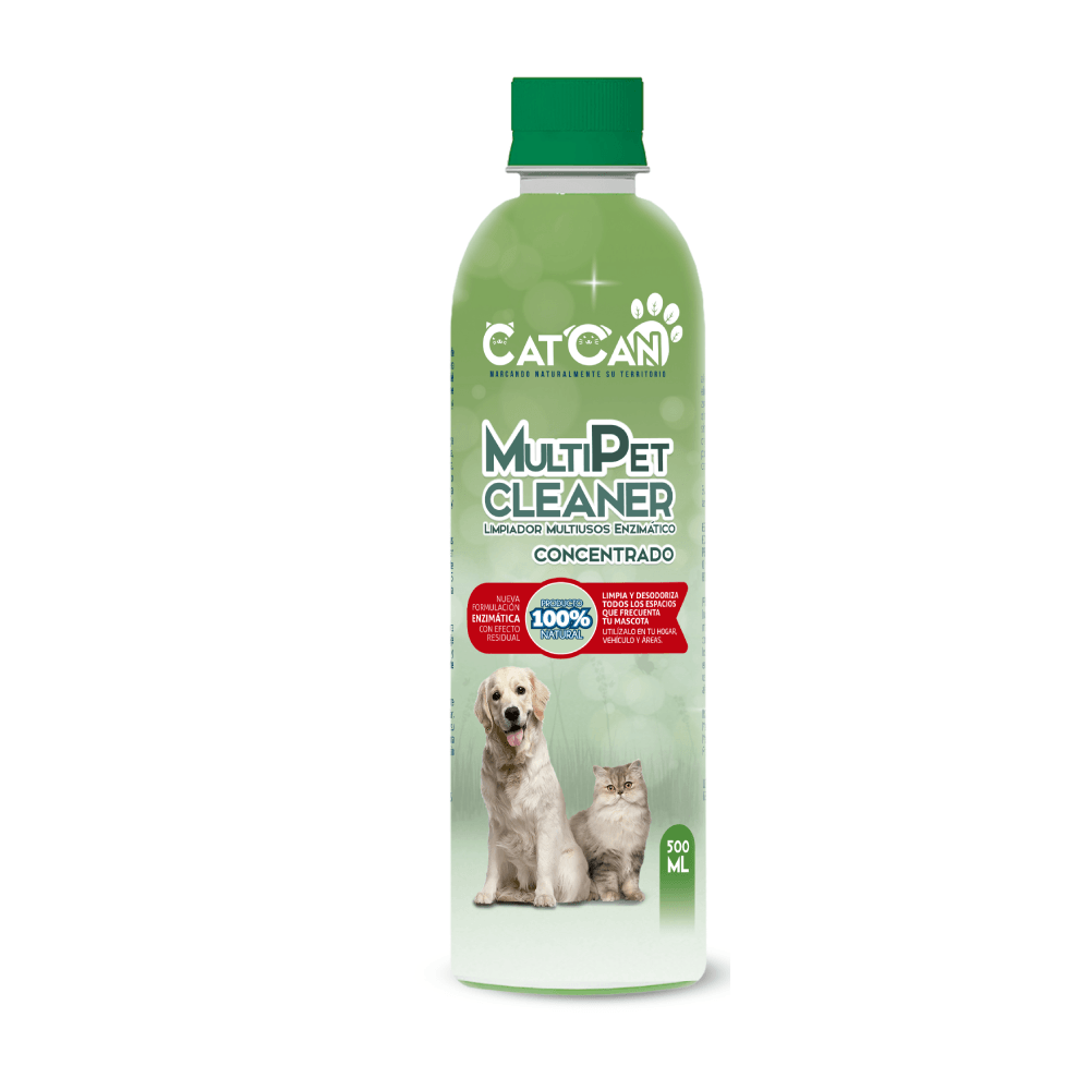 Eliminador y Destructor de Olor Catcan Limpiador Multiusos Enzimático Multipet Cleaner 500 ml