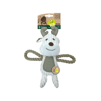Peluche Para Perro M-PETS Eco Rune Verde Con Blanco 30x27x8 cm