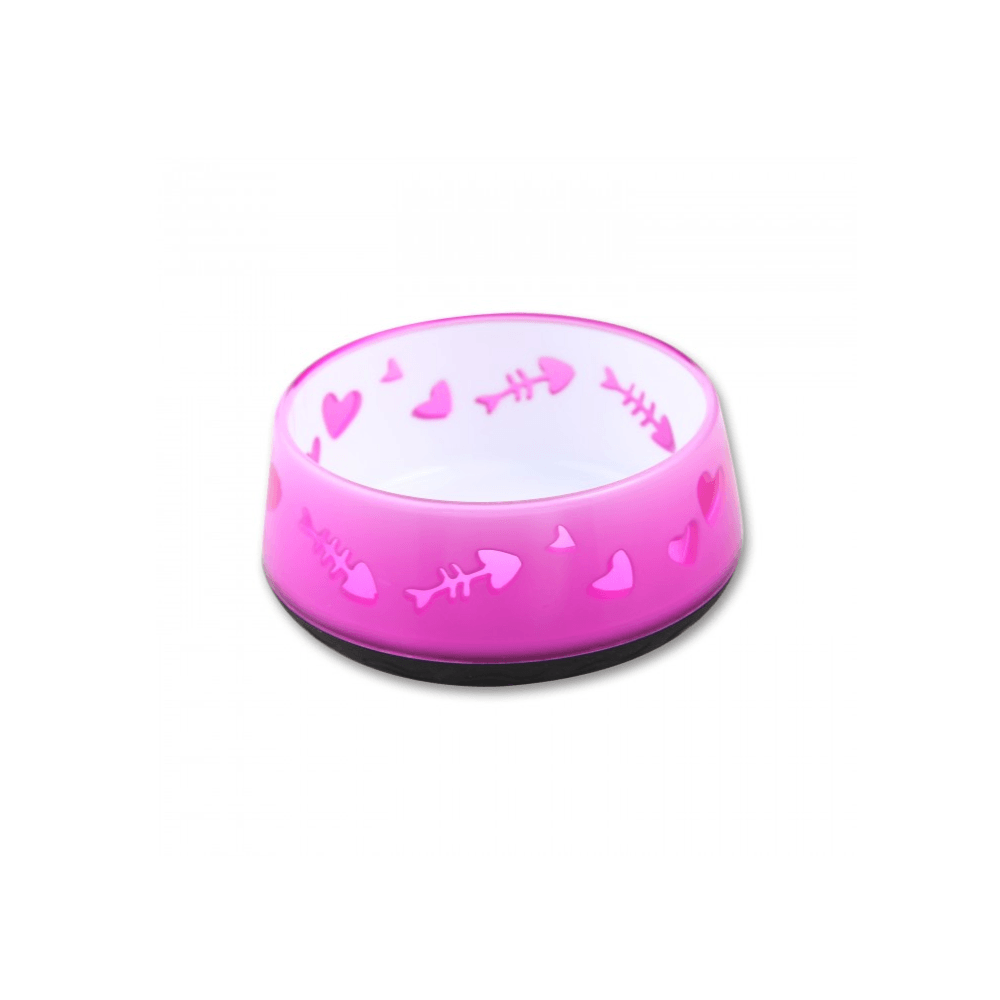 Plato Para Gato Cat Love Bowl Pink 11 x 8,5 x 4 cm