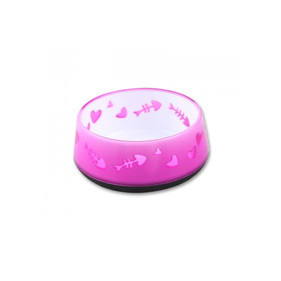 Plato Para Gato Cat Love Bowl Pink 11 x 8,5 x 4 cm