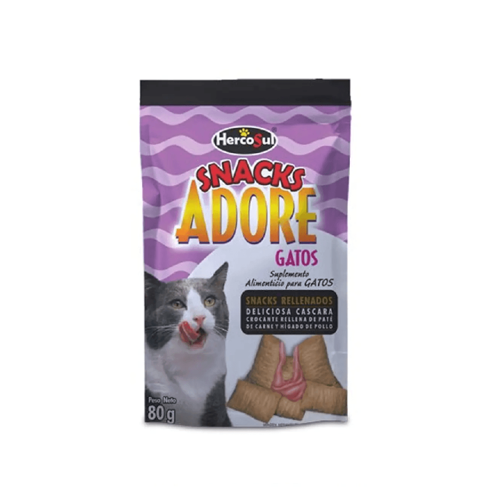 Snack Para Gato Snack Adore Pelo Corto 80 g