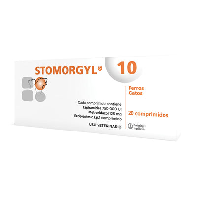 Medicamento Bucodental Para Mascotas Stomorgyl (Precio Por Blister) 10 mg