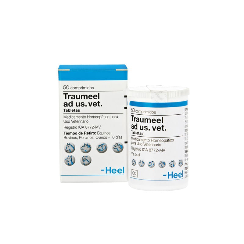 Antiinflamatorio Natural Para Mascotas Traumeel Ad Us Vet Tabletas 50 Tab