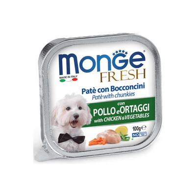 Alimento Húmedo Para Perro Monge Fresh Pate Chicken And Vegetables 100 g